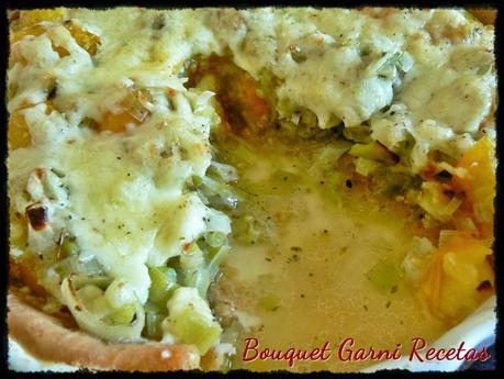 Tarta de tomates cherry amarillos