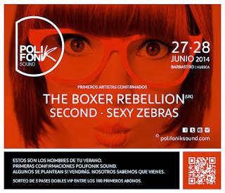 Polifonik Sound 2014: The Boxer Rebellion, Second, Sexy Zebras...