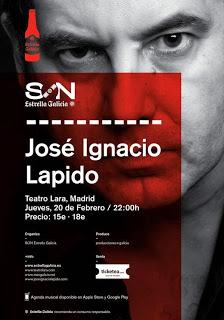 Lapido actuará el 20 de febrero en el madrileño Teatro Lara