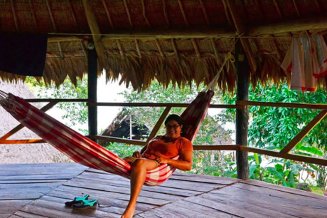 Mi cuarto por varios días en la selva
