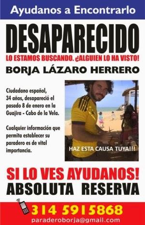 Borja Lázaro, desaparecido