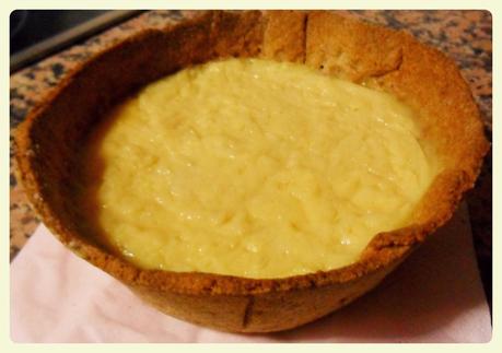 Tarta de crema de coco