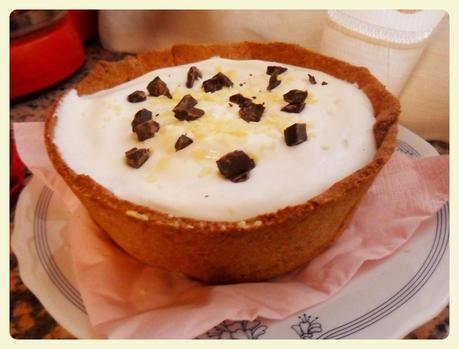 Tarta de crema de coco