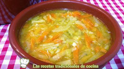 Sopa juliana receta fácil