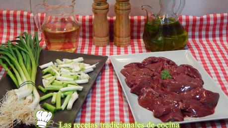 Receta de higadillos de pollo