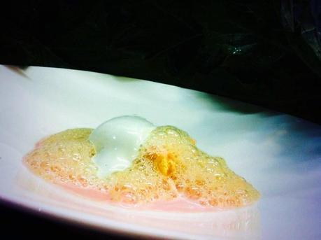 Postre Nube de Flores Nube de Flores en Restaurante De La Calle