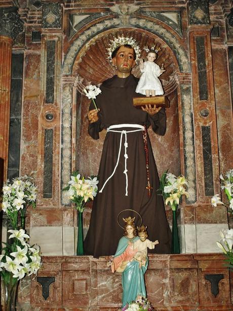 La Iglesia de San Ildefonso (13): el Retablo de San Antonio de Padua.