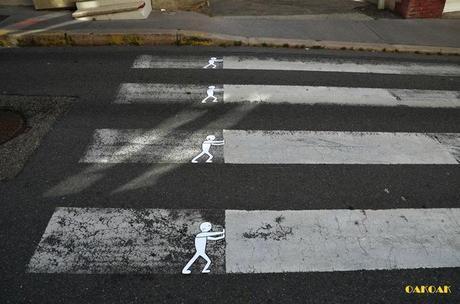 paso cebra peatones pintado oakoak