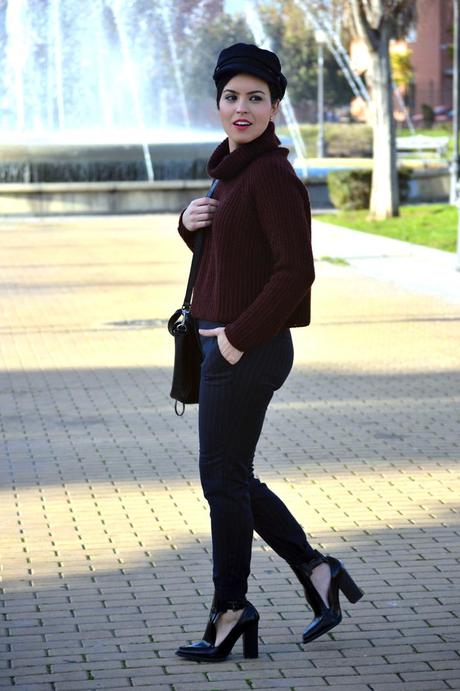 Outfit | Burgundy sweater