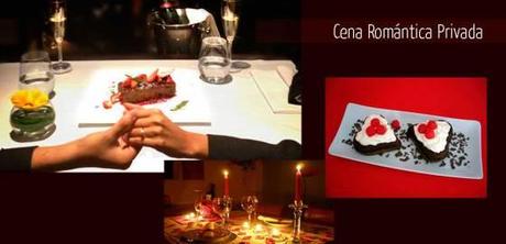 cena romantica en san valentin