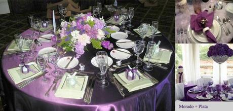 decoracion plata bodas
