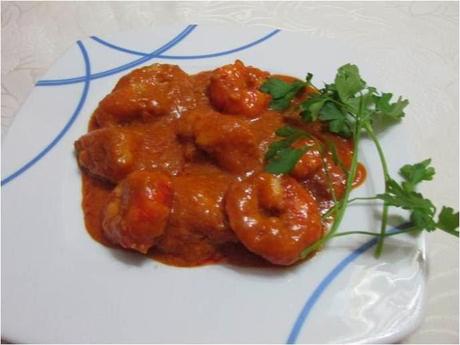 RAPE CON CARABINEROS Y LANGOSTINOS EN SALSA A LA AMERICANA