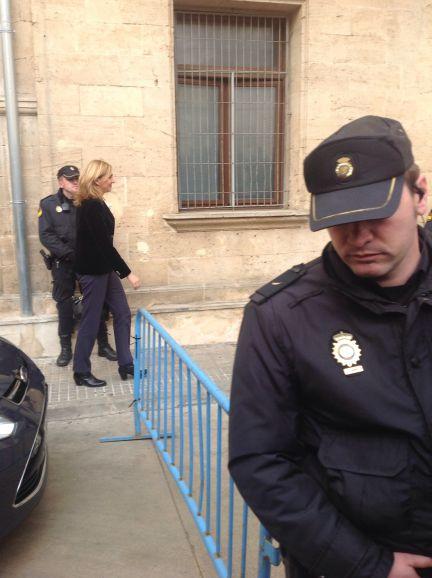 Infanta Cristina llega a los juzgados de Palma