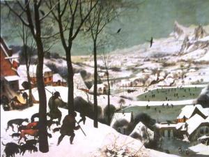 CAZADORES EN LA NIEVE de PIETER BRUEGEL el VIEJO megustaelmedionatural