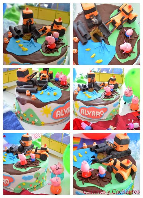 Tarta de Peppa Pig para Álvaro