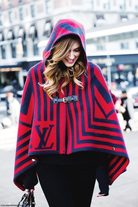 New_York_Fashion_Week-Street_Style-Fall_Winter-2015-Stripes_Fur_Coat-White_Boots-Chiara_Ferragni-Louis_Vuitton_Cape-