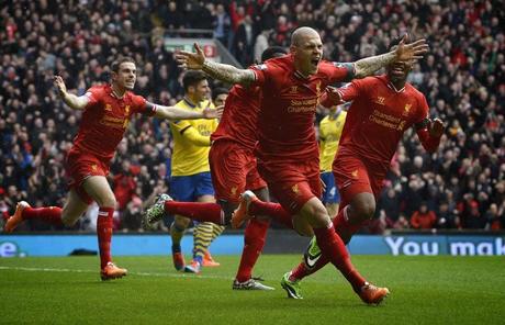 El Arsenal fue goleado en Anfield