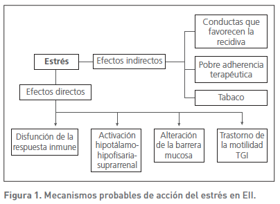 ¿Están relacionados los brotes de EII con factores estresantes? ¿Están relacionados los brotes de EII con factores estresantes?