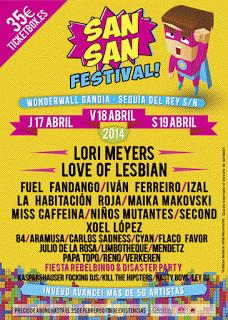 Más incorporaciones para el SanSan Festival 2014
