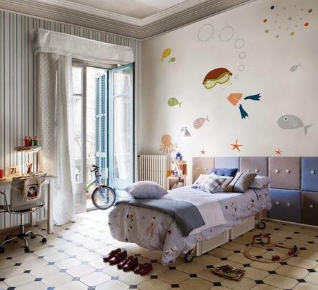MURALES DE PAPEL PINTADO PARA UNA HABITACIÓN INFANTIL