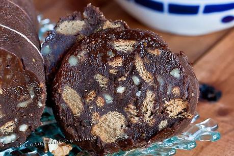 MORCILLA DE CHOCOLATE Y FRUTOS SECOS