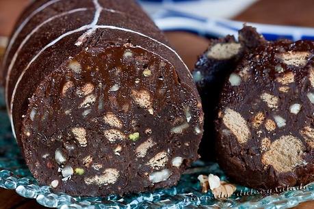 MORCILLA DE CHOCOLATE Y FRUTOS SECOS