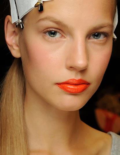 Orange lips