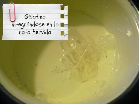 Mousse de chocolate con cobertura brillante