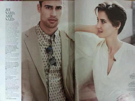 Shailene y Theo en In Style Magazine.