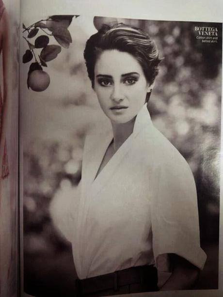 Shailene y Theo en In Style Magazine.