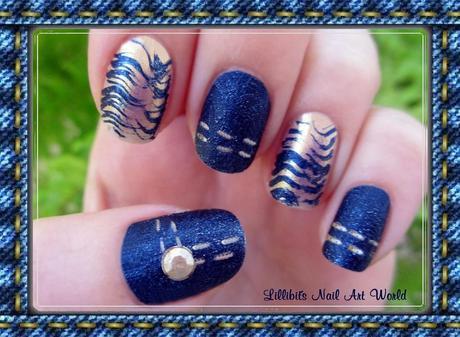 Jeans manicure a mi estilo con pinceles KKCenterHk