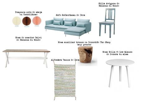 UN SALÓN MUY BOHEMIO Y ALGUNAS PIEZAS PARA CONSEGUIR EL LOOK