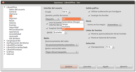INSTALA EL NUEVO TEMA DE ICONOS PARA LIBREOFFICE 4.2