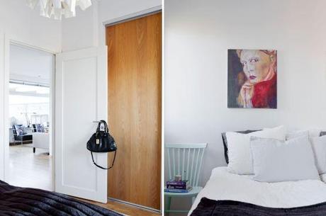 Ático moderno con amplia terraza muebles de diseño estilo nórdico escandinavo diseño de exteriores terrazas decoración interiores pequeños decoración diseño áticos decoración de salones nórdicos cocinas blancas modernas blog decoración de interiores Ático moderno con amplia terraza