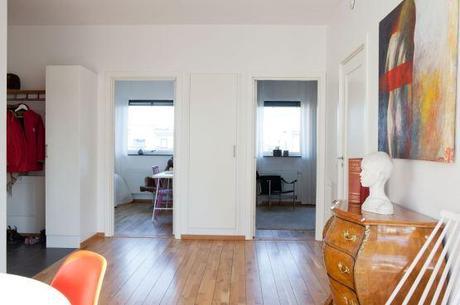 Ático moderno con amplia terraza muebles de diseño estilo nórdico escandinavo diseño de exteriores terrazas decoración interiores pequeños decoración diseño áticos decoración de salones nórdicos cocinas blancas modernas blog decoración de interiores Ático moderno con amplia terraza