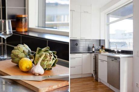 Ático moderno con amplia terraza muebles de diseño estilo nórdico escandinavo diseño de exteriores terrazas decoración interiores pequeños decoración diseño áticos decoración de salones nórdicos cocinas blancas modernas blog decoración de interiores Ático moderno con amplia terraza