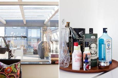 Ático moderno con amplia terraza muebles de diseño estilo nórdico escandinavo diseño de exteriores terrazas decoración interiores pequeños decoración diseño áticos decoración de salones nórdicos cocinas blancas modernas blog decoración de interiores Ático moderno con amplia terraza