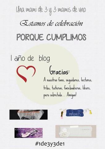 … de juntarnos 4 blogueras para celebrar nuestros cumpleblogs (#1de3y3de1) 1de3y3de1
