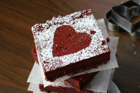 Especial San Valentín: Red velvet cheesecake bars