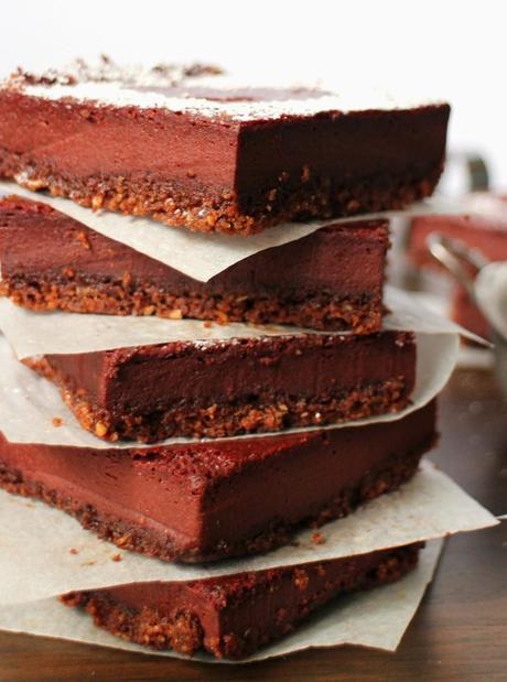 Especial San Valentín: Red velvet cheesecake bars