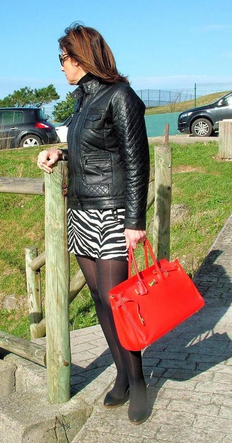 MIS LOOKS - FALDA ESTAMPADO CEBRA