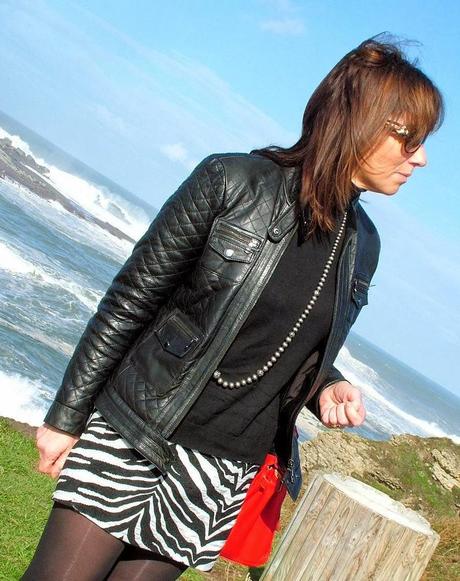 MIS LOOKS - FALDA ESTAMPADO CEBRA