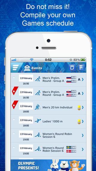 Resultados de Juegos Olímpicos para iOS