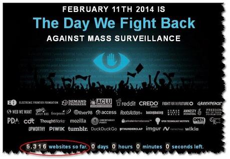 Protesta global en Internet contra espionaje de la NSA y aliados  el 11 de febrero