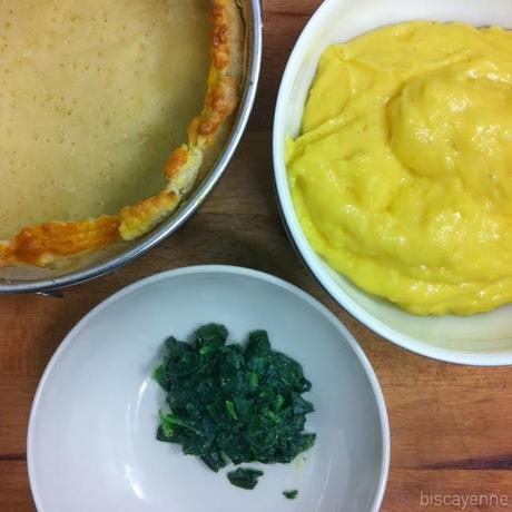 Tarta de espinacas, bilbaina trisílaba