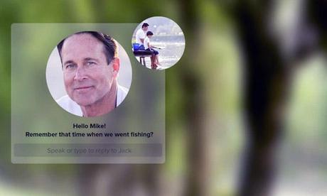 Videoconferencia con el avatar del difunto