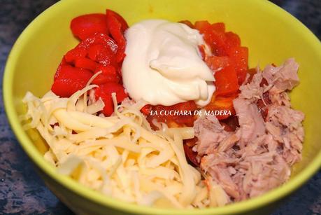 CHAMPIÑONES RELLENOS DE TRES FORMAS, CON ATUN, CON POLLO Y CON VERDURAS