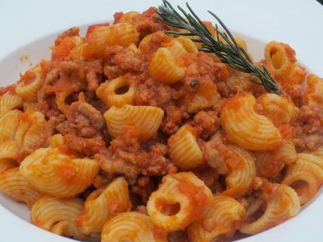 Macarrones a la boloñesa