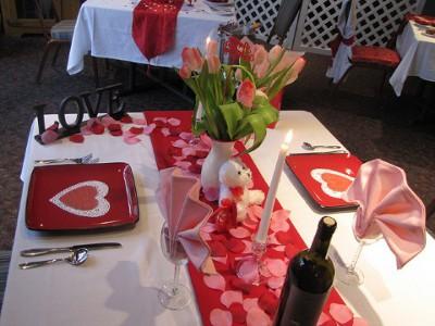 Lindas decoraciones de mesa por San Valentín