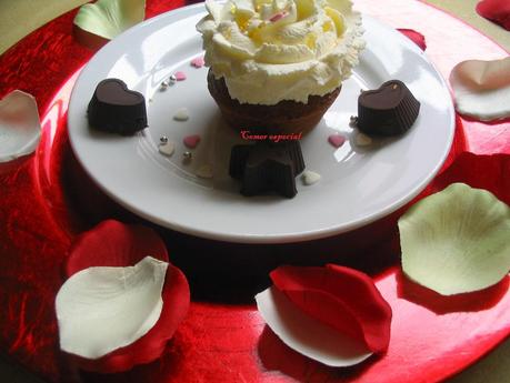 Cupcakes de chocolate y menta sin lactosa